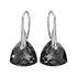 Серебряные серьги "Vakara Mirdzums (Silver Night)" с кристаллами Swarovski™